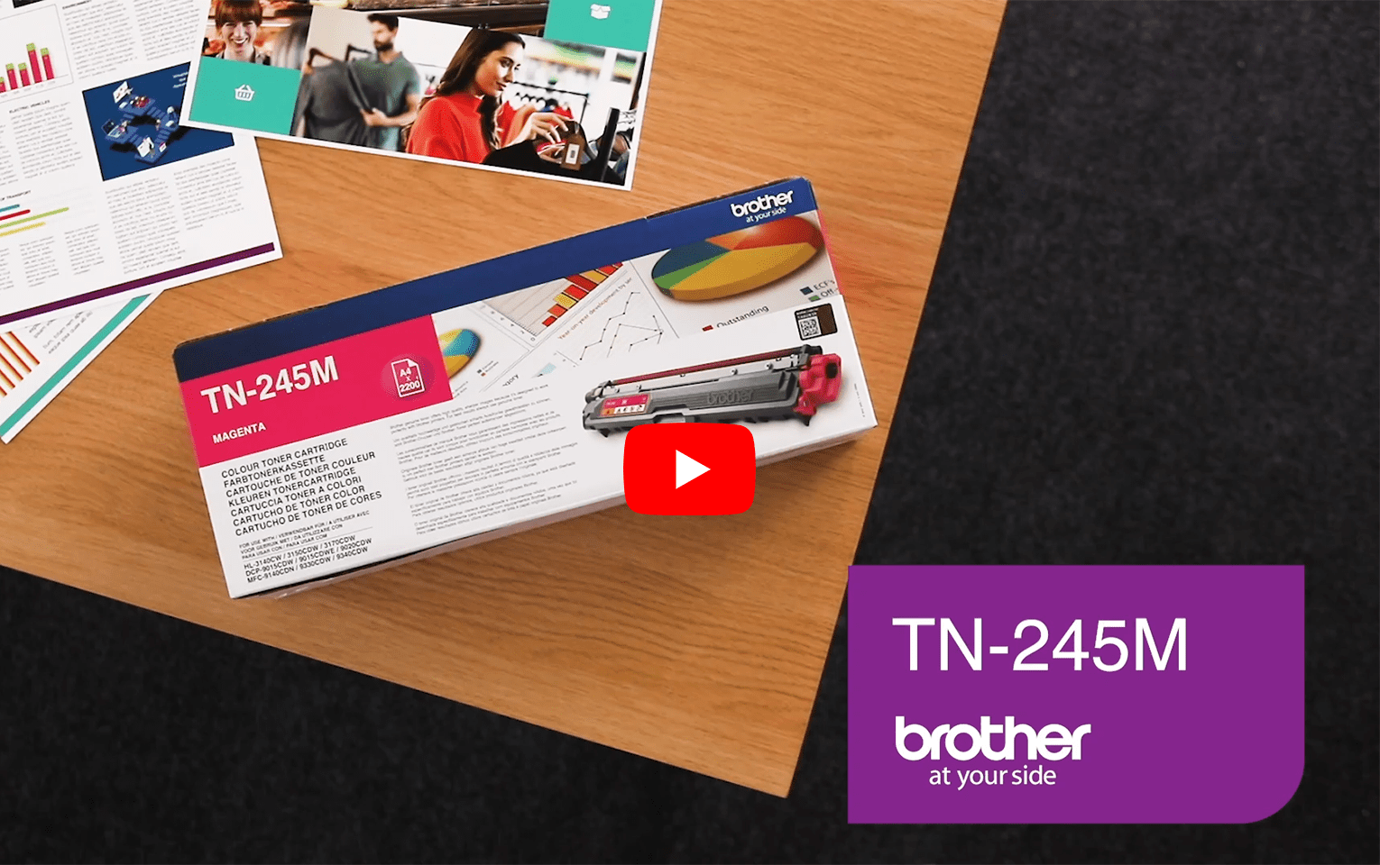 Genuine Brother TN-245M Toner Cartridge – Magenta  5